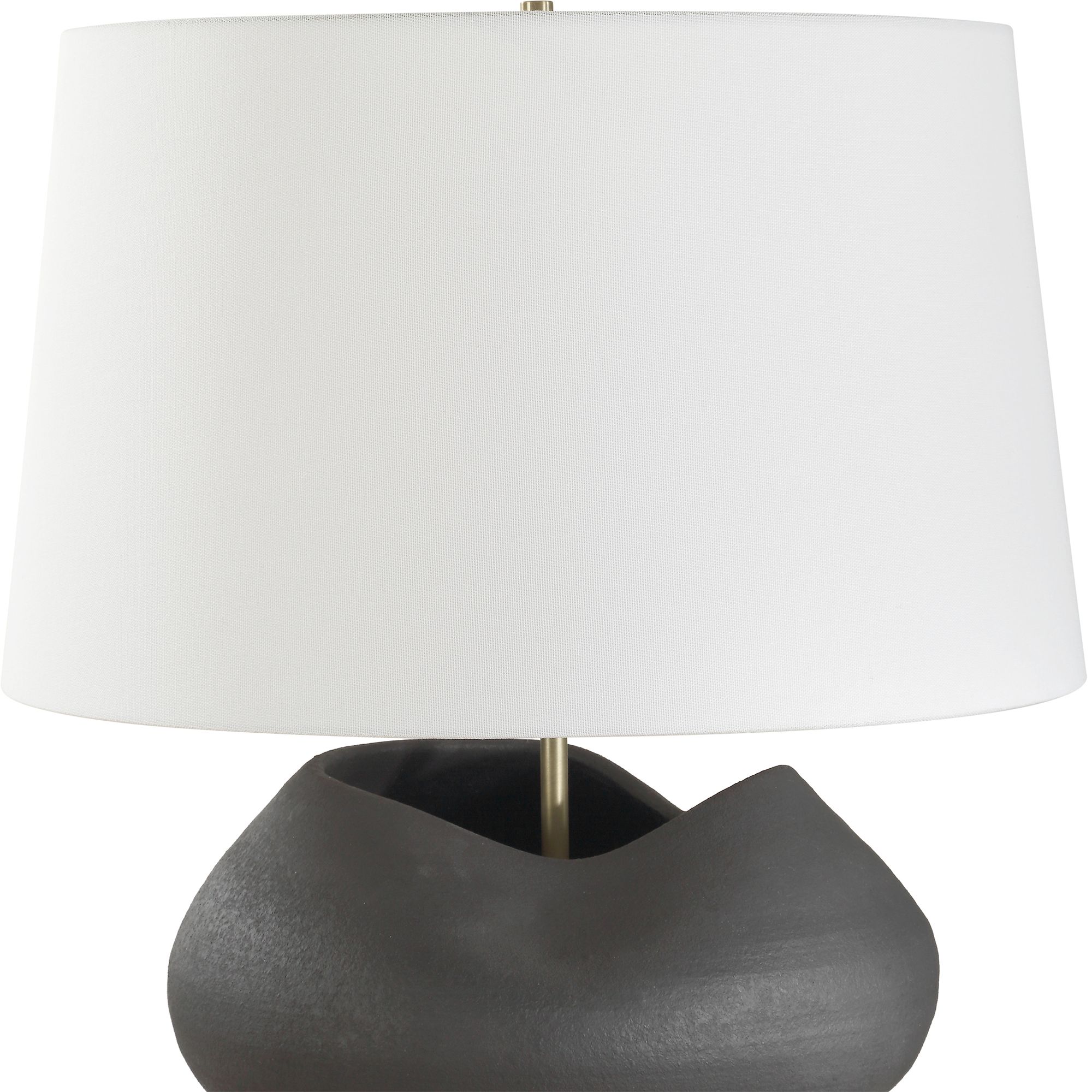 Image 6 Uttermost Nocturne 23 1"2 Matte Black Porcelain Table Lamp more views