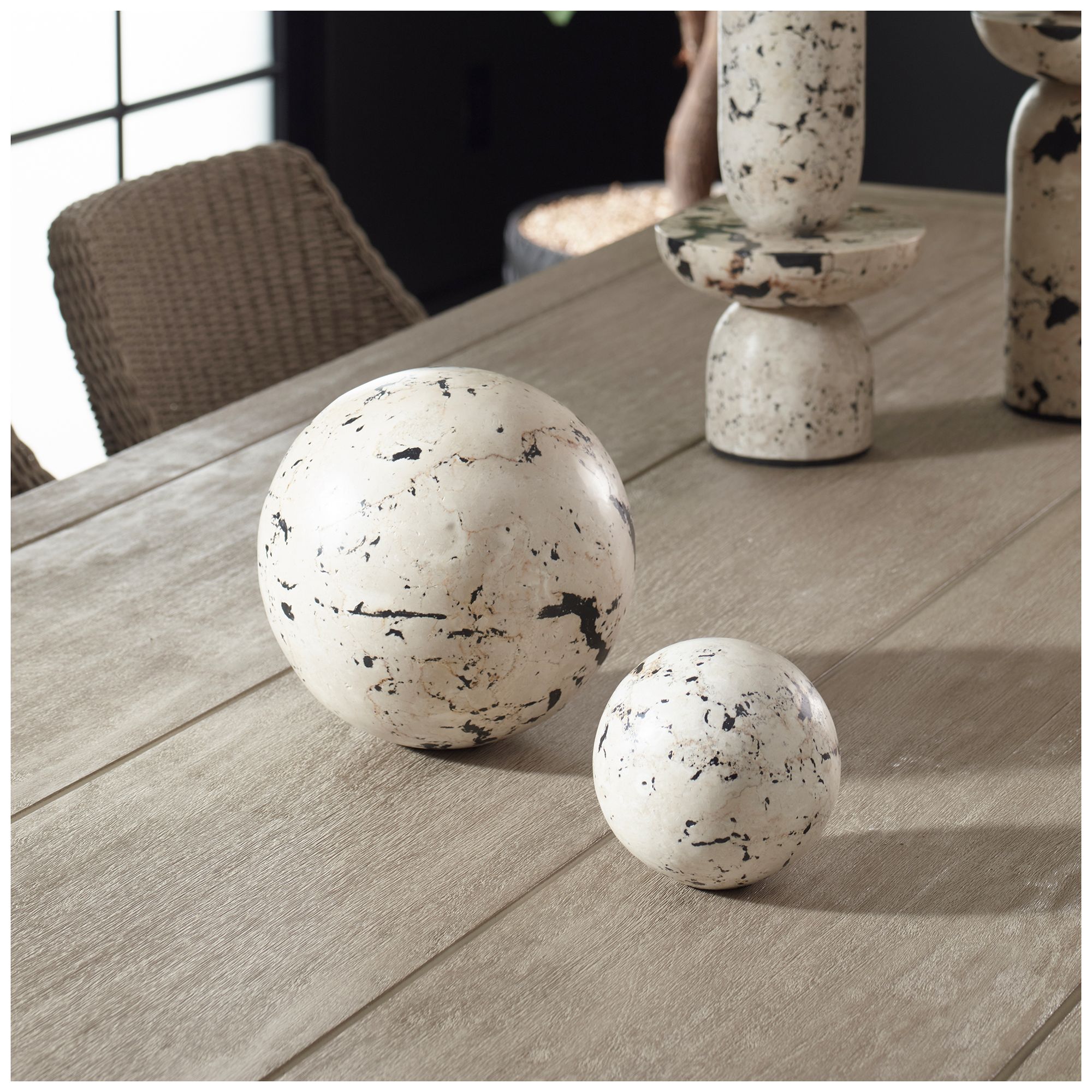 Image 3 Uttermost Nouveau 2-Piece Outdoor Spheres more views
