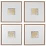 2_Uttermost Now & Then 26" Square 4-Piece Hand Painted Framed Canvas Wall Art