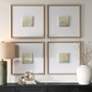 1_Uttermost Now & Then 26" Square 4-Piece Hand Painted Framed Canvas Wall Art