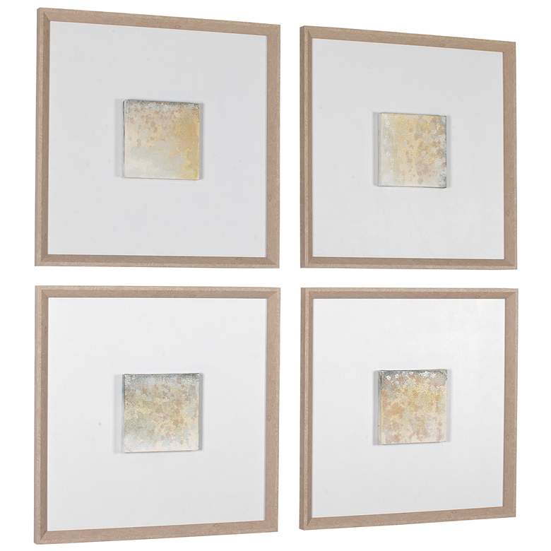 Image 4 Uttermost Now & Then 26" Square 4-Piece Hand Painted Framed Canvas Wall Art more views