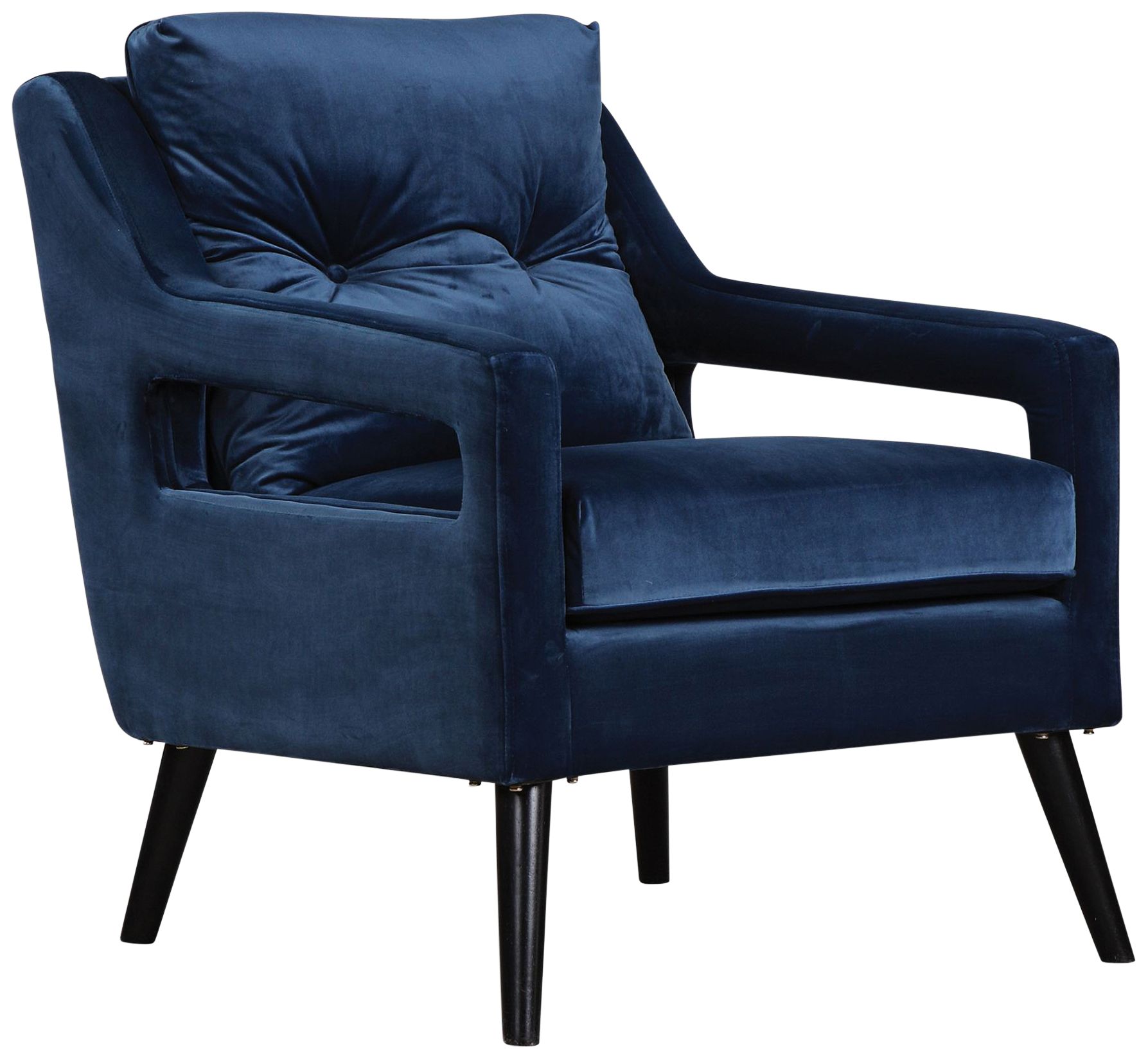 ink blue armchair