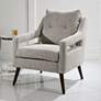 1_Uttermost O'Brien Natural Stone Fabric Accent Armchair