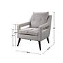 7_Uttermost O'Brien Natural Stone Fabric Accent Armchair more views
