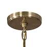 3_Uttermost Obeliska 16" Wide Modern Warm Gold Ceramic Chandelier more views