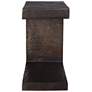 3_Uttermost Obra 22" H Bronze Aluminum Outdoor Side Table more views