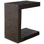5_Uttermost Obra 22" H Bronze Aluminum Outdoor Side Table more views