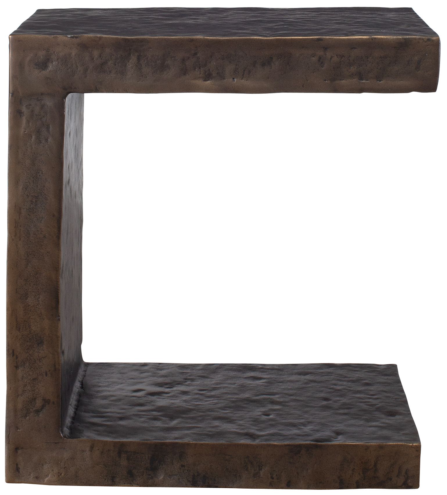 Image 4 Uttermost Obra 22" H Bronze Aluminum Outdoor Side Table more views