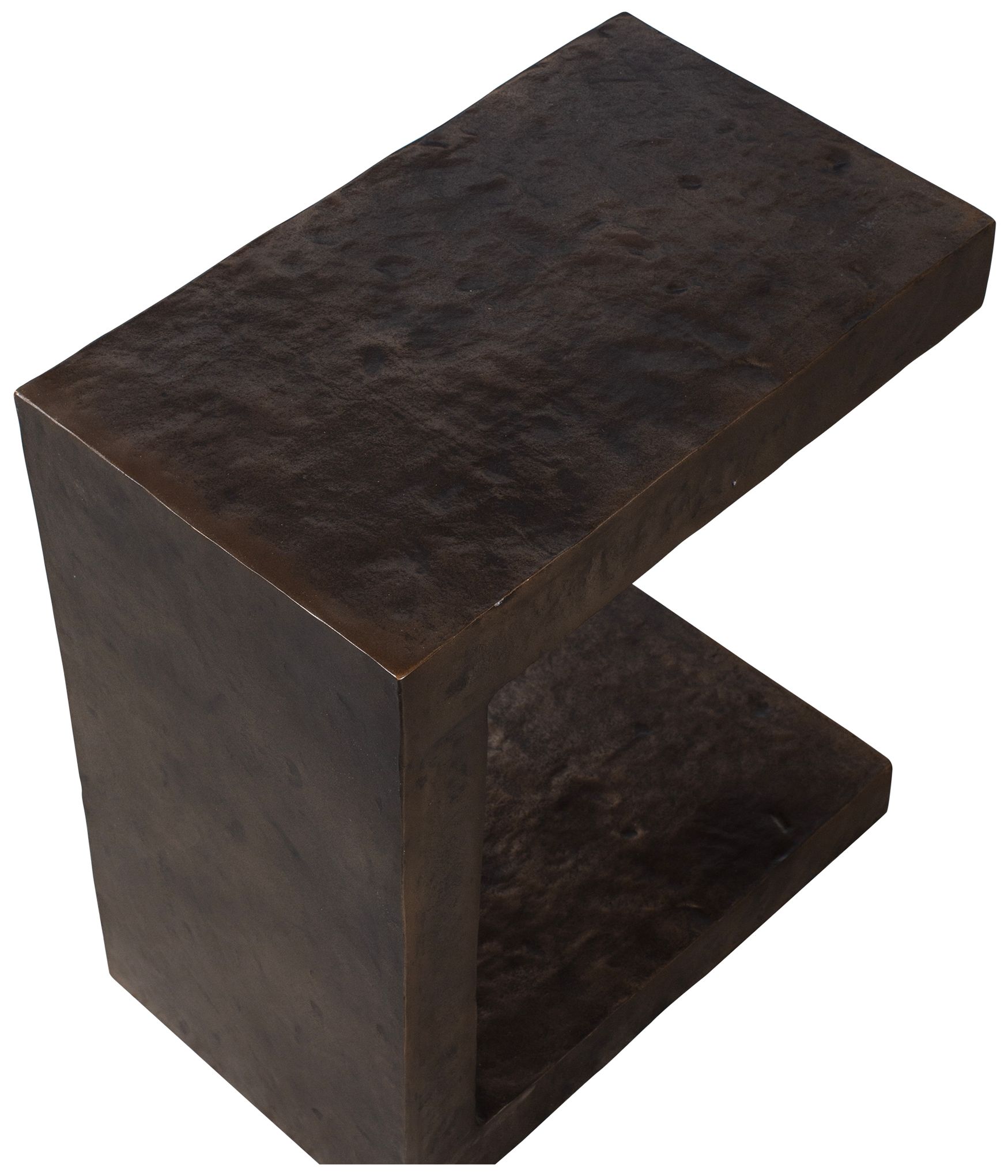 Image 6 Uttermost Obra 22" H Bronze Aluminum Outdoor Side Table more views