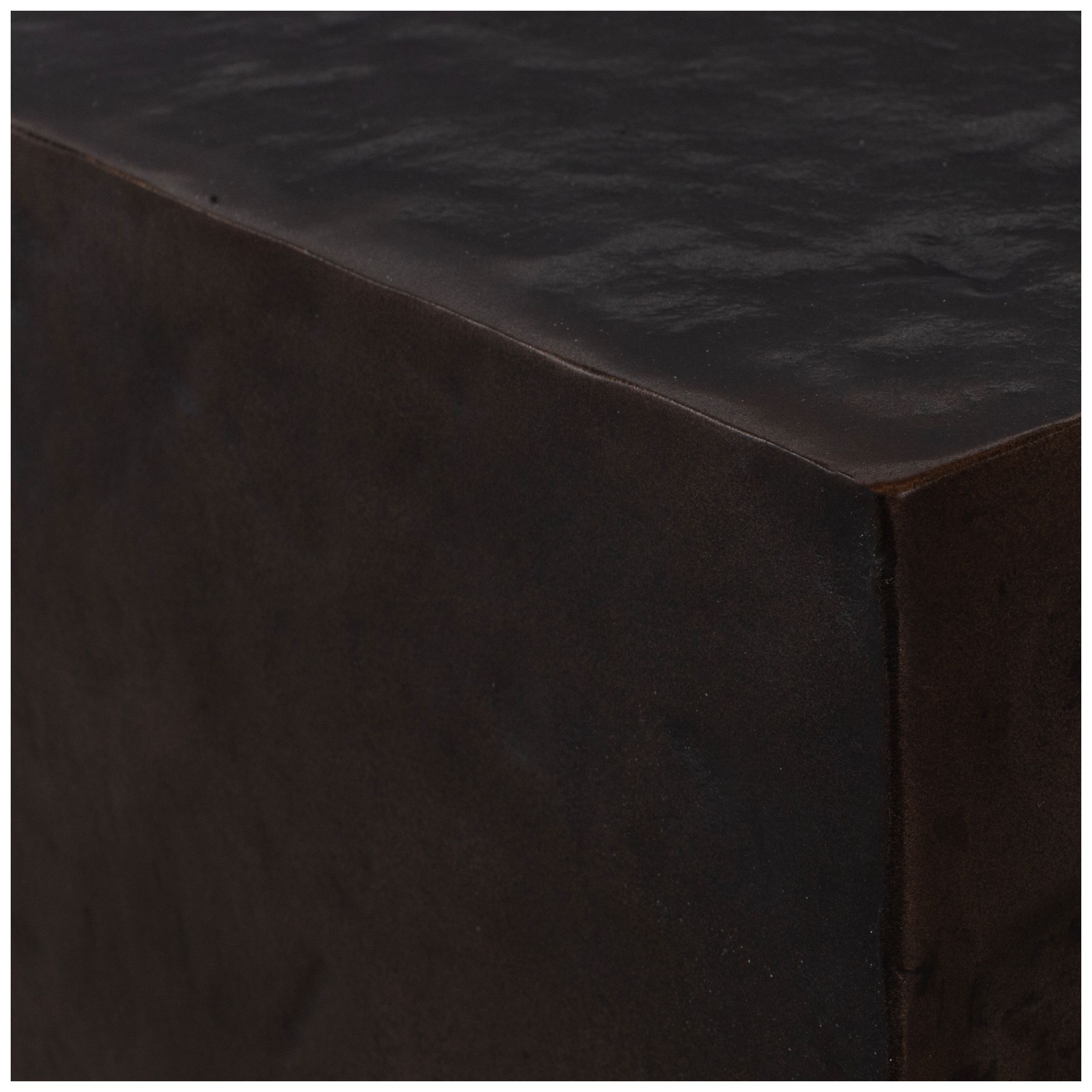 Image 7 Uttermost Obra 22" H Bronze Aluminum Outdoor Side Table more views