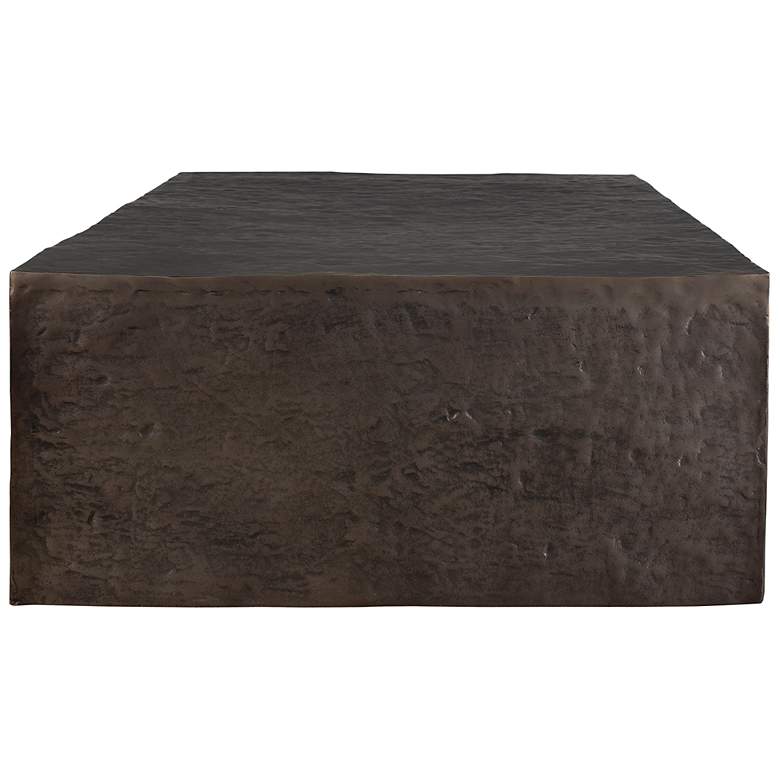 Image 4 Uttermost Obra 48" W Bronze Aluminum Outdoor Coffee Table more views