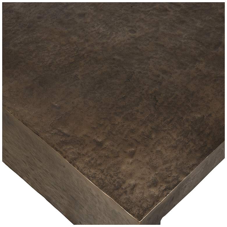 Image 5 Uttermost Obra 48" W Bronze Aluminum Outdoor Coffee Table more views