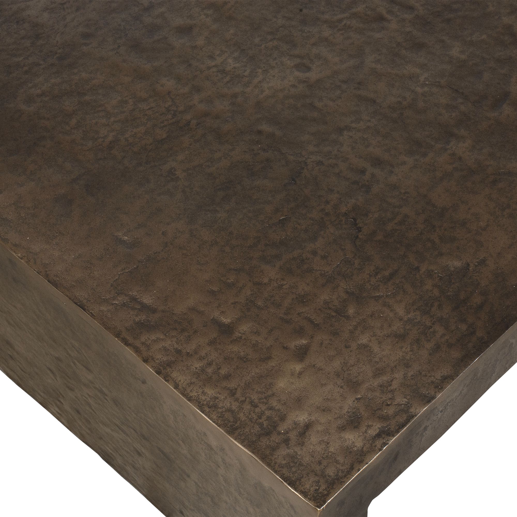 Image 6 Uttermost Obra 48" W Bronze Aluminum Outdoor Coffee Table more views