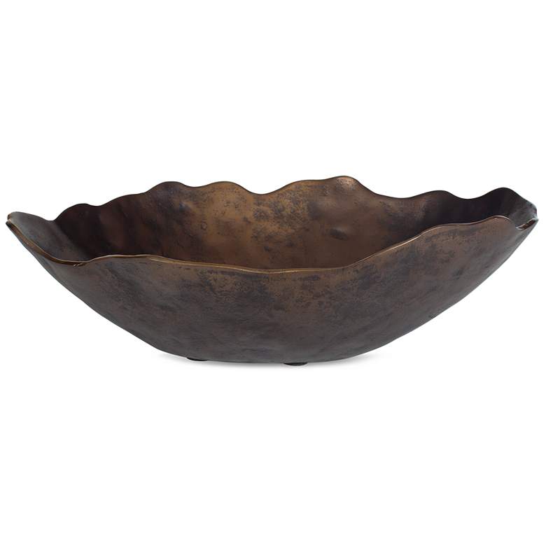 Image 1 Uttermost Obscura Bronze Indoor-Outdoor Bowl