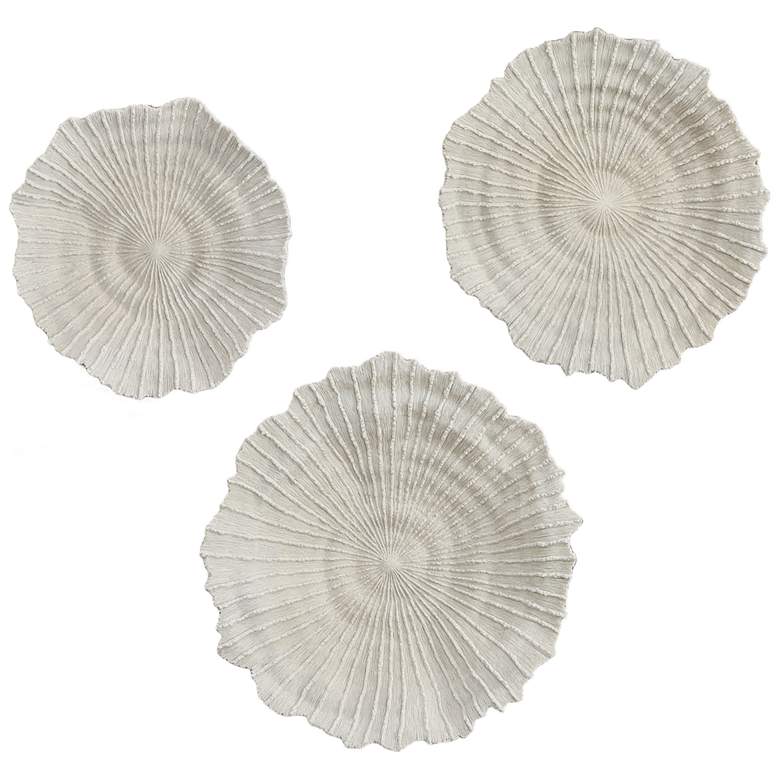 Image 1 Uttermost Ocean Gems Coral 21 3/4 inch Wide 3-Piece Wall Decor