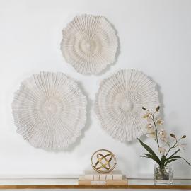 Uttermost Ocean Gems Coral 21 3/4" Wide 3-Piece Wall Decor