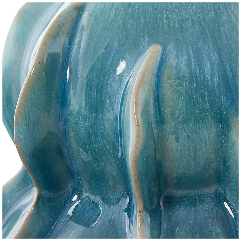 Image 4 Uttermost Ocean Wave 2-Piece Blue Earthenware Indoor-Outdoor Vase Set more views