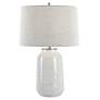 2_Uttermost Odawa 25 3/4" Modern White Ceramic Table Lamp