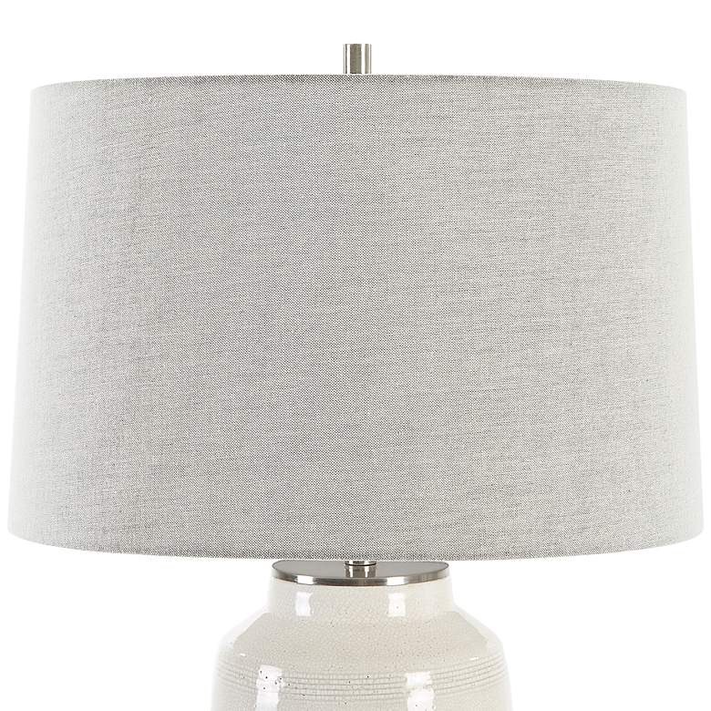Image 6 Uttermost Odawa 25 3/4" Modern White Ceramic Table Lamp more views
