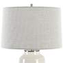 6_Uttermost Odawa 25 3/4" Modern White Ceramic Table Lamp more views