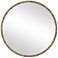 Uttermost Odeon 40 1/4" Round Bronze Wall Mirror