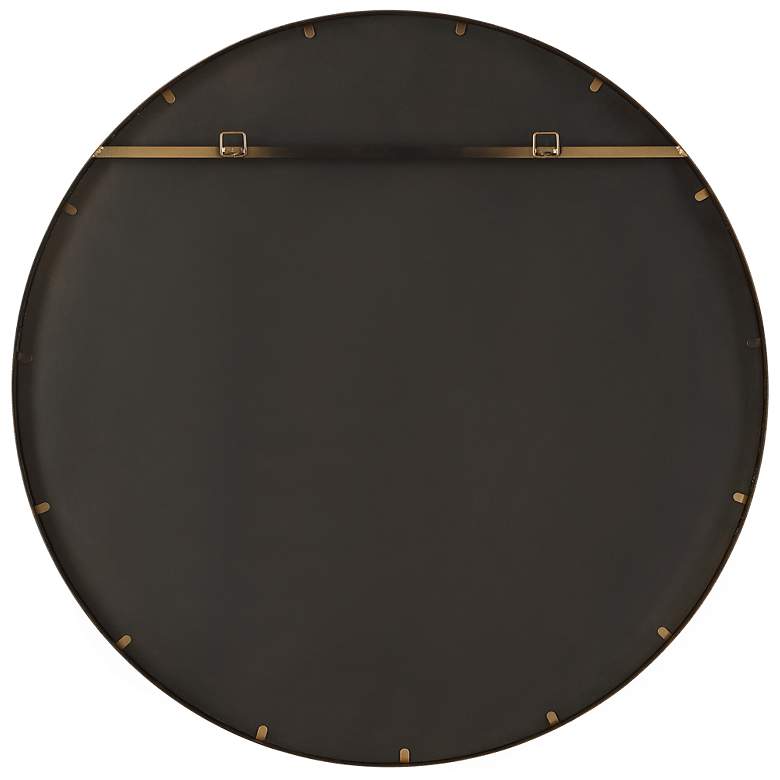Image 6 Uttermost Odeon 40 1/4" Round Bronze Wall Mirror more views