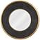 Uttermost Odyssey Ribbed Aged Black 36" Round Wall Mirror