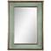 Uttermost Ogden 27" x 37" Vintage Green and Silver Wall Mirror