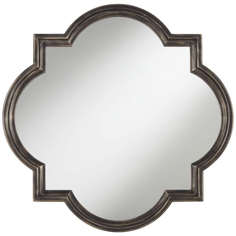 Image 2 Uttermost Oil-Rubbed Bronze 34" Quatrefoil Wall Mirror