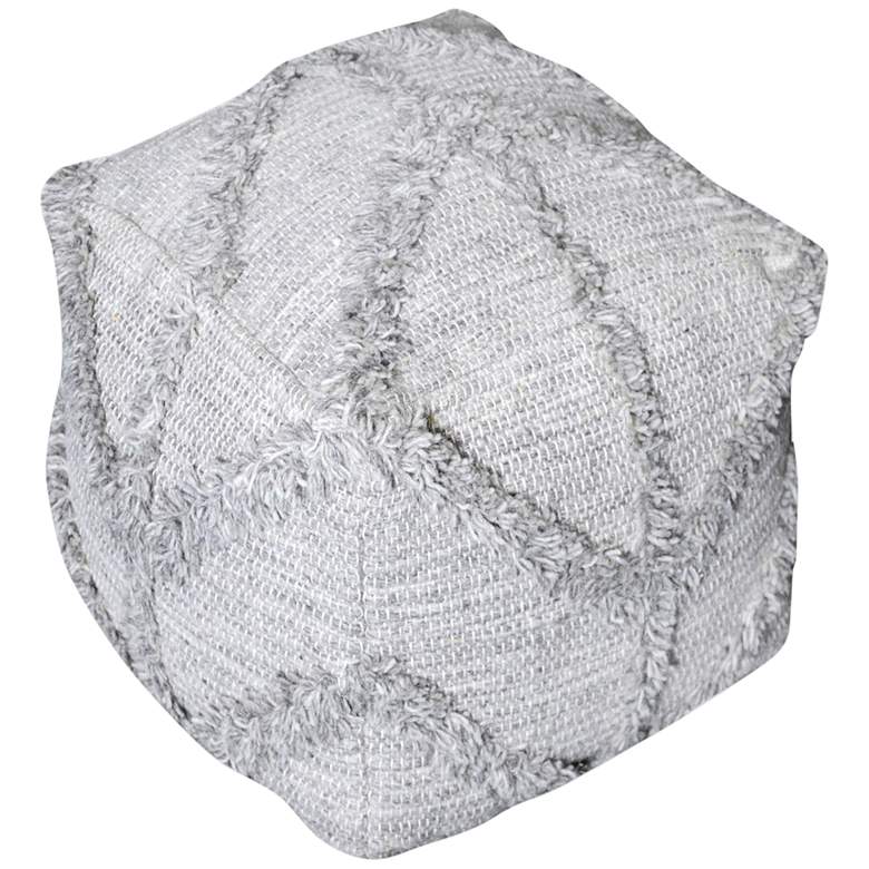 Image 1 Uttermost Olfen Gray Wool Pouf Ottoman