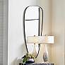 1_Uttermost Olona Satin Black 27" x 60" Wall Mirror