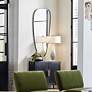 3_Uttermost Olona Satin Black 27" x 60" Wall Mirror more views