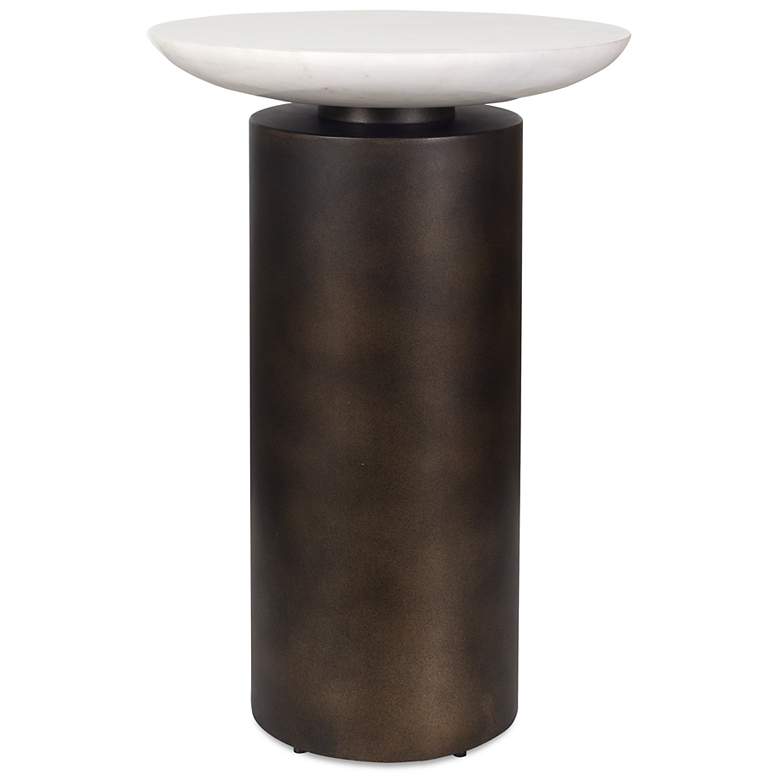 Image 2 Uttermost Olso 21" H x 14" W Bronze Outdoor Accent Table