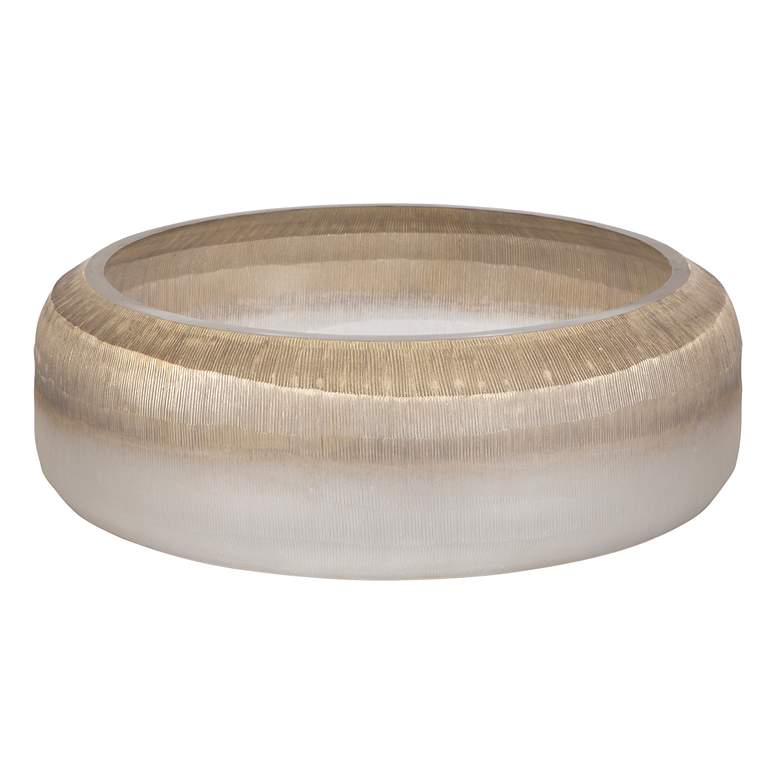 Image 2 Uttermost Ombra 14 1/2" Round Glass Bowl