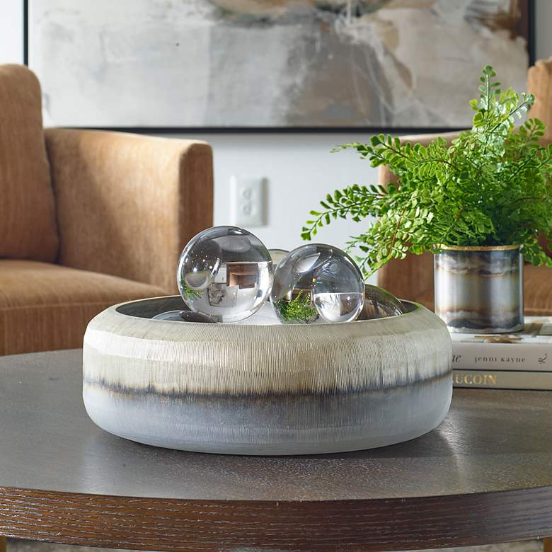 Image 3 Uttermost Ombra 14 1/2" Round Glass Bowl more views