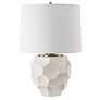 4_Uttermost On Edge 28" High Modern Chalk White Glaze Ceramic Table Lamp more views
