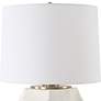 5_Uttermost On Edge 28" High Modern Chalk White Glaze Ceramic Table Lamp more views