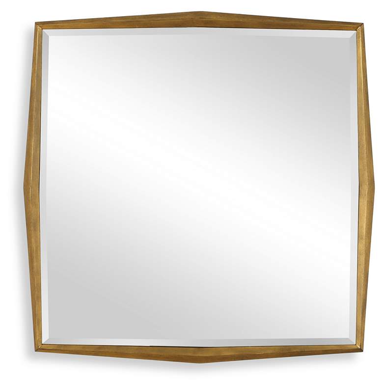 Image 1 Uttermost On Point Gold 40" Square Wall Mirror