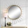 1_Uttermost Oracle Gold Leaf 55" Sunburst Wall Mirror