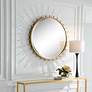 3_Uttermost Oracle Gold Leaf 55" Sunburst Wall Mirror more views