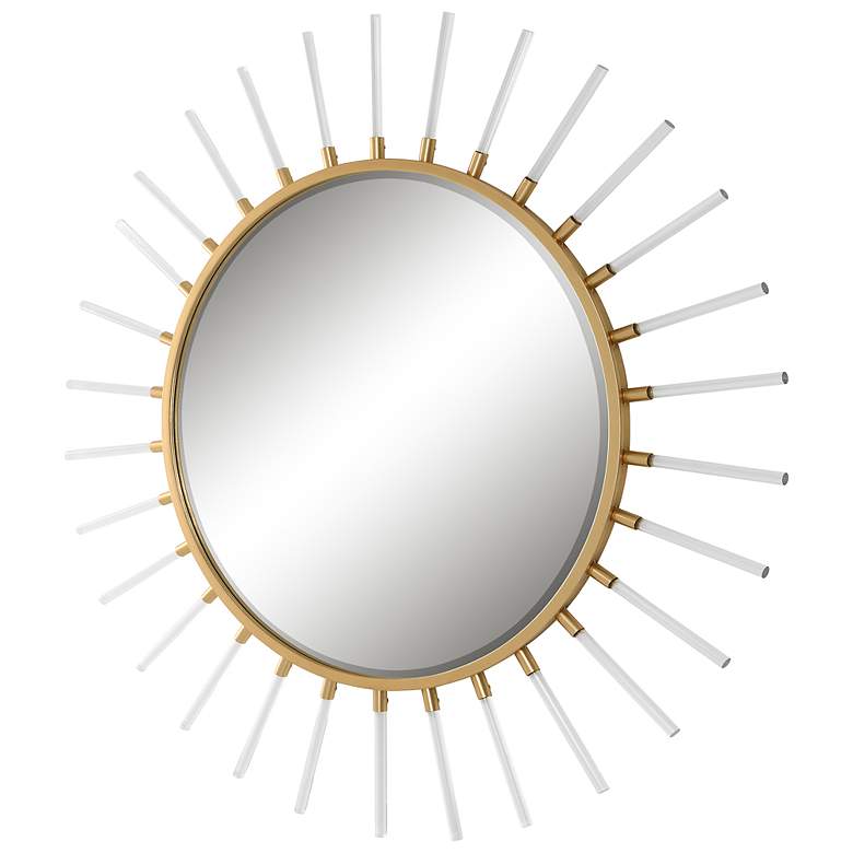 Image 4 Uttermost Oracle Gold Leaf 55" Sunburst Wall Mirror more views