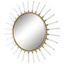 4_Uttermost Oracle Gold Leaf 55" Sunburst Wall Mirror more views