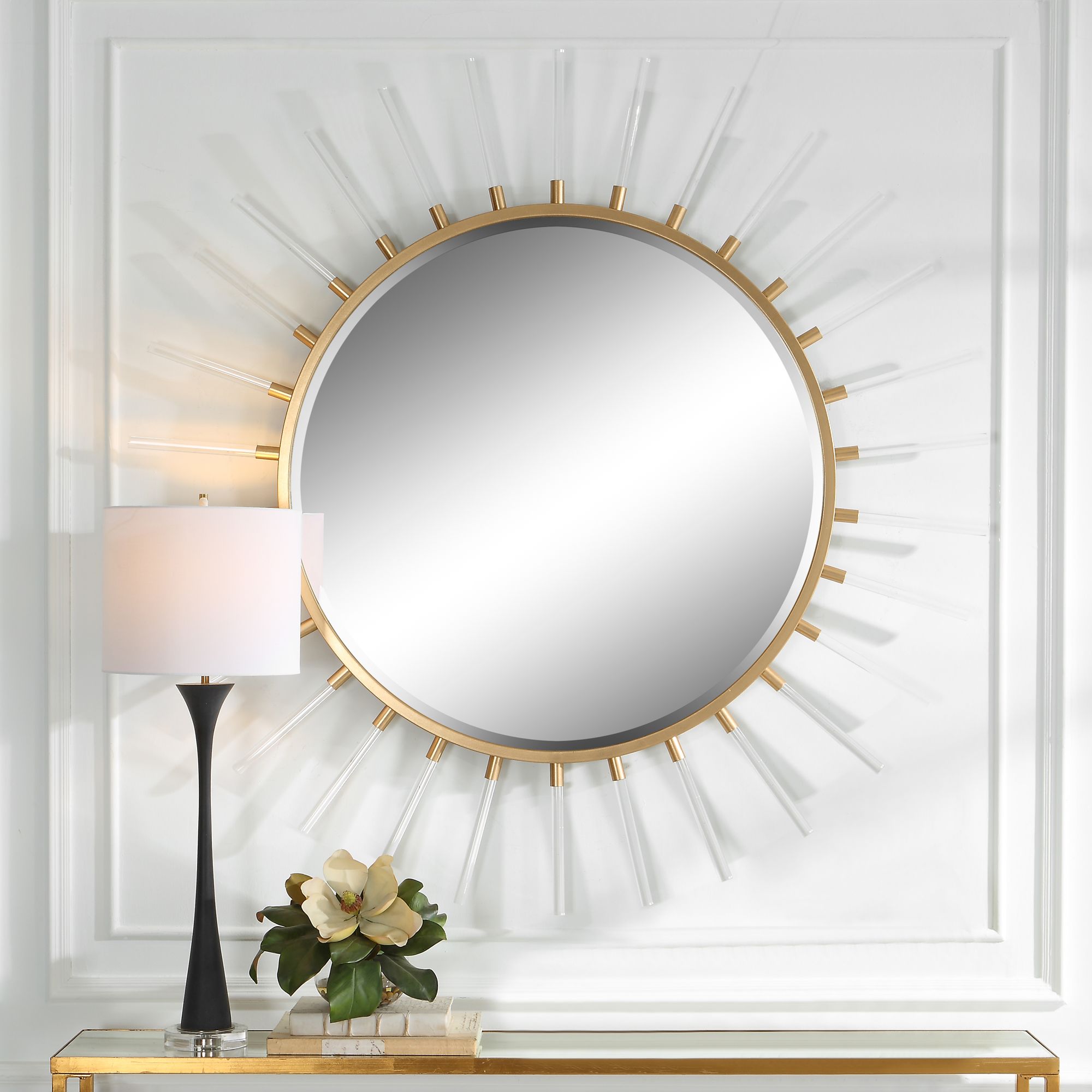 UTTERMOST社製 Lourosa Gold Mirror大型鏡 Uttermost, Sunburst