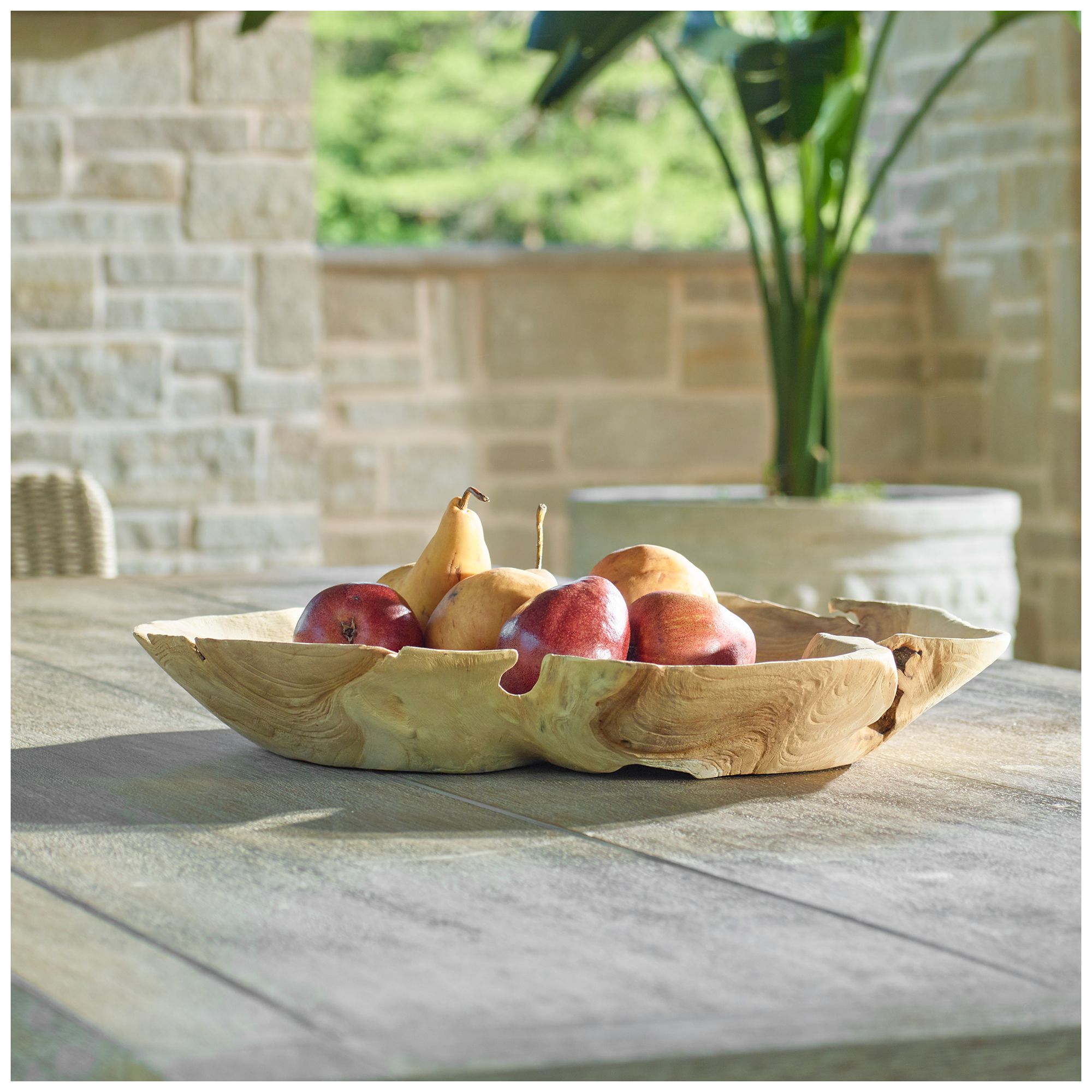 Image 3 Uttermost Organic Embrace 19.7" Wide Teak Wood Indoor-Outdoor Bowl more views