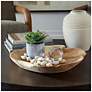 4_Uttermost Organic Embrace 19.7" Wide Teak Wood Indoor-Outdoor Bowl more views