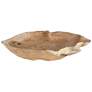 6_Uttermost Organic Embrace 19.7" Wide Teak Wood Indoor-Outdoor Bowl more views