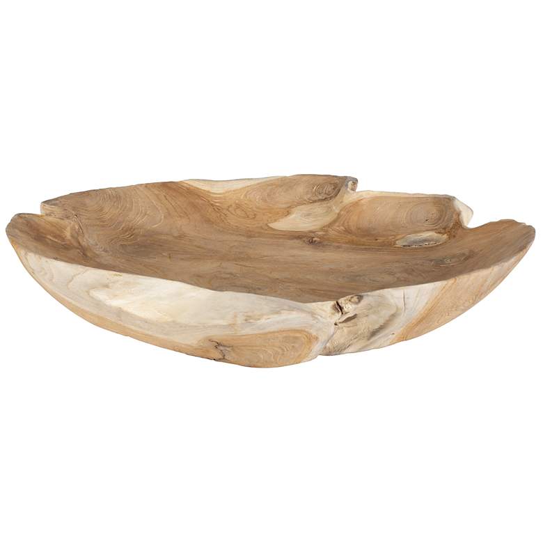 Image 7 Uttermost Organic Embrace 19.7" Wide Teak Wood Indoor-Outdoor Bowl more views