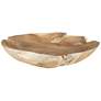 7_Uttermost Organic Embrace 19.7" Wide Teak Wood Indoor-Outdoor Bowl more views