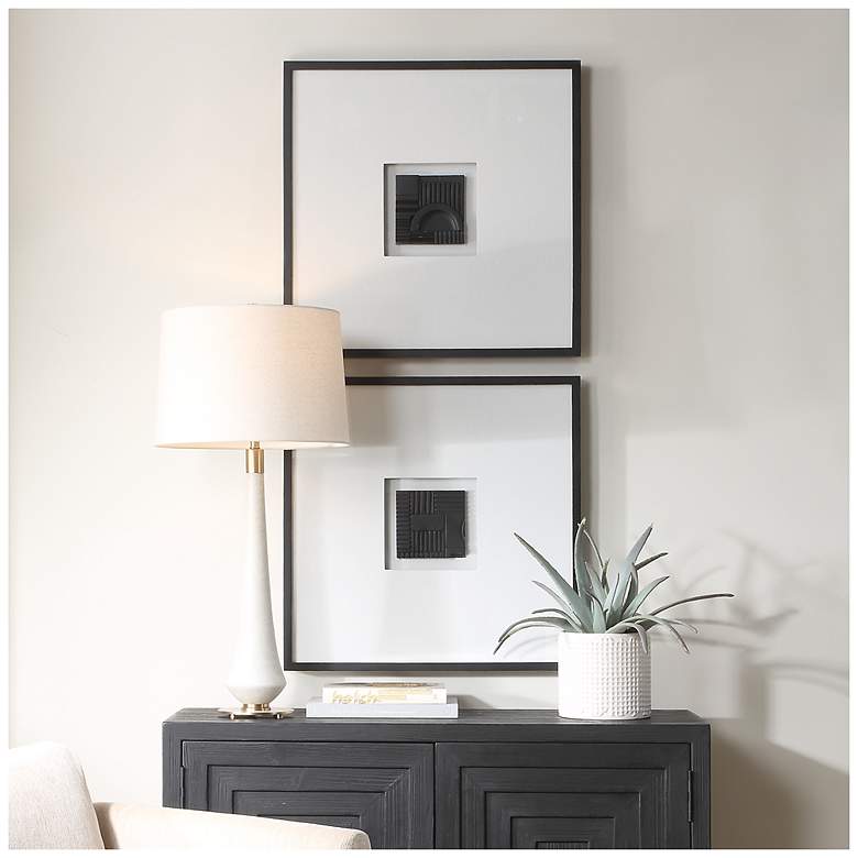 Image 1 Uttermost Origins 25 1/2" 2-Piece Shadow Boxes