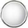 Uttermost Orion Metallic Silver Leaf 36" Round Wall Mirror